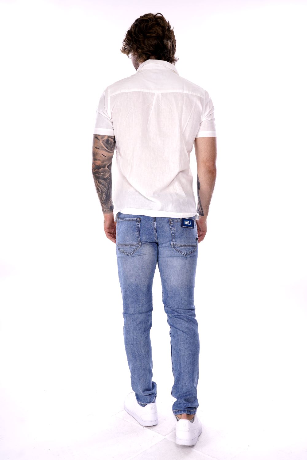 Hamaki Ho Camicia Bianca Da Uomo