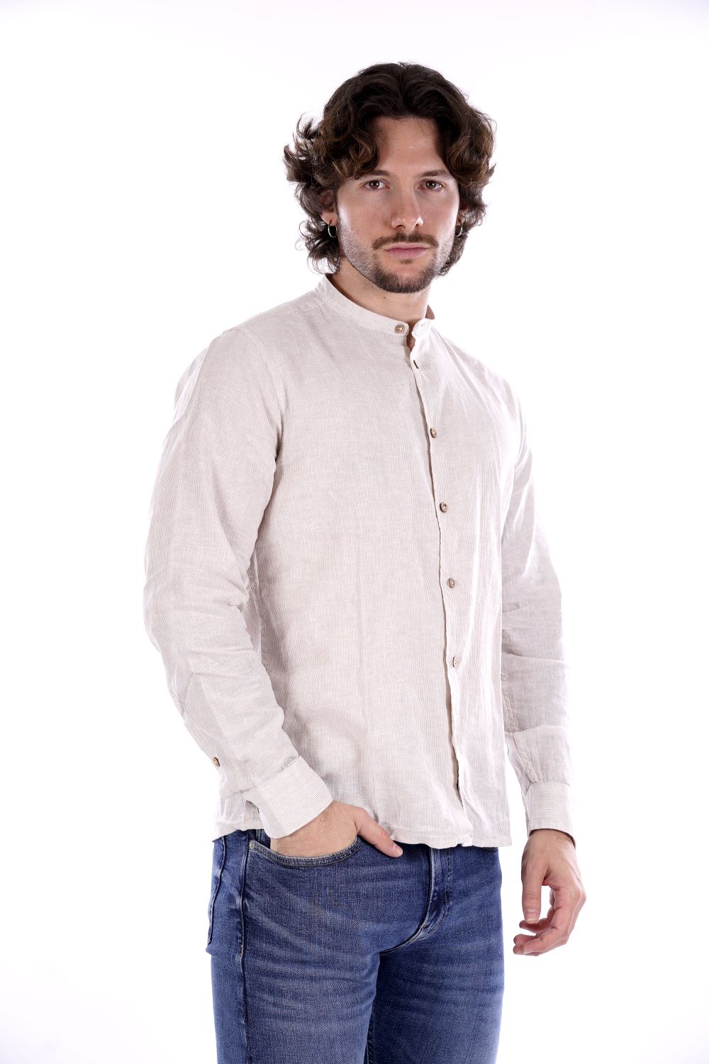 Camicia HAMAKI HO da Uomo - beige CE1238HBEIGE