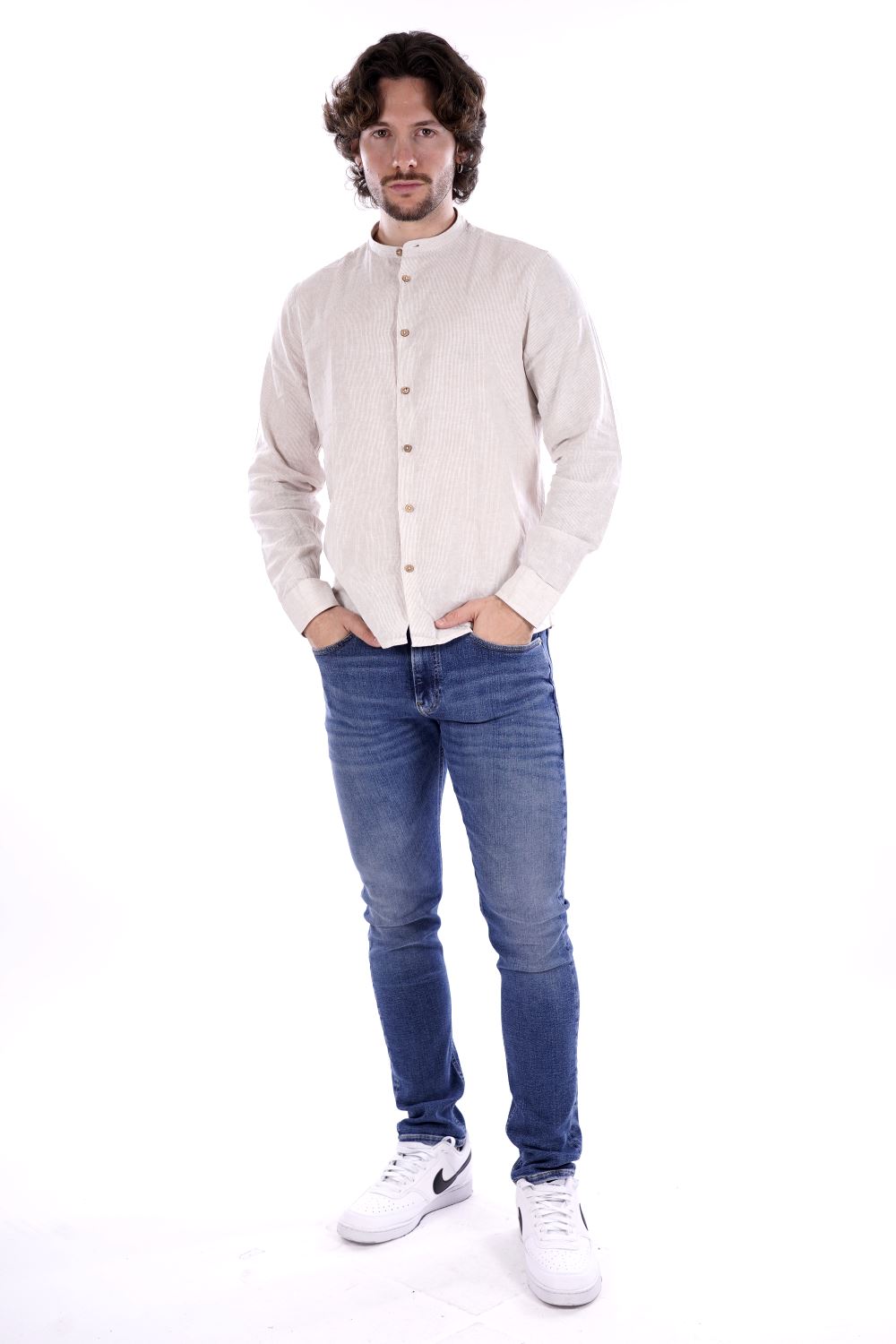 Camicia HAMAKI HO da Uomo - beige CE1238HBEIGE