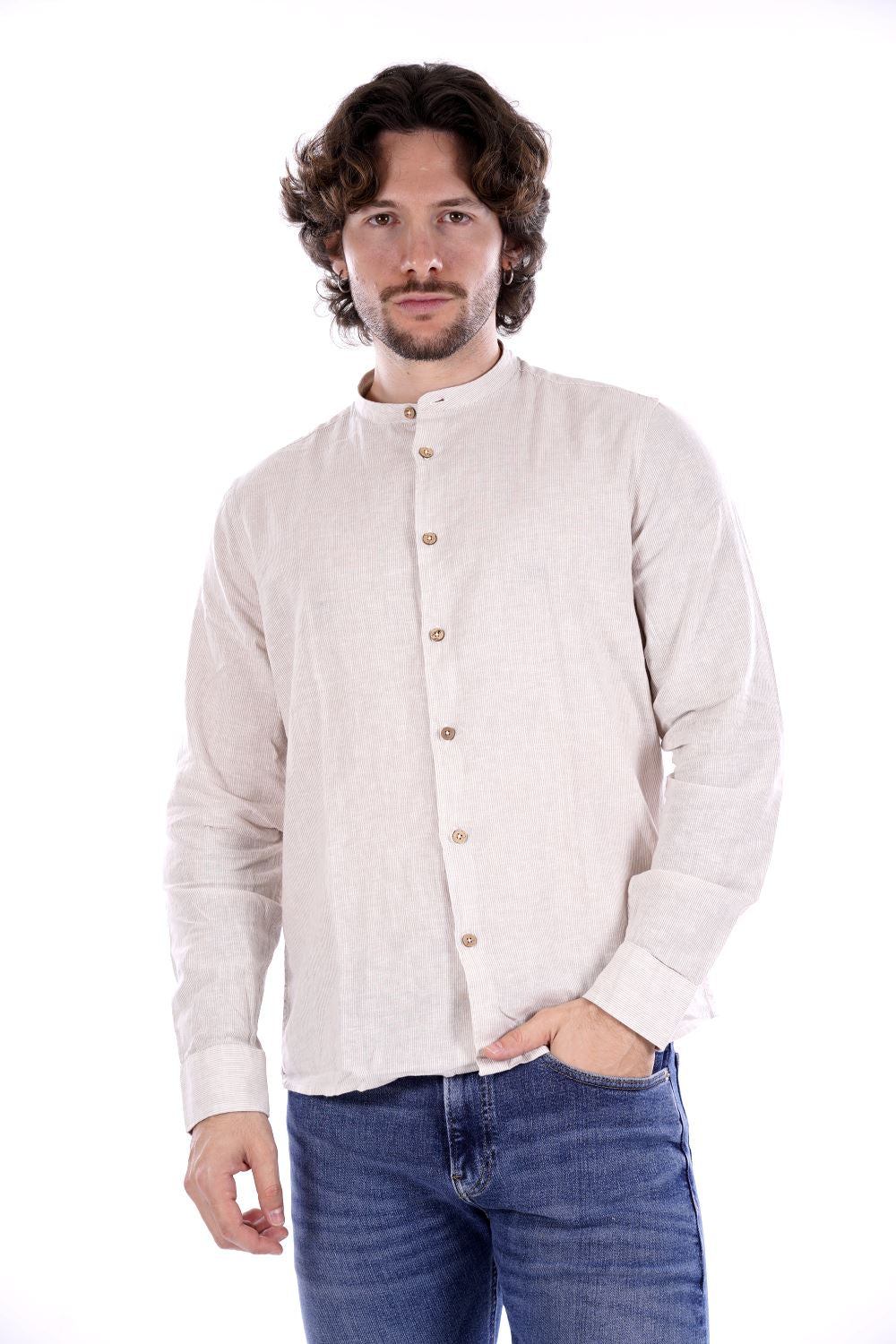 Camicia HAMAKI HO da Uomo - beige CE1238HBEIGE
