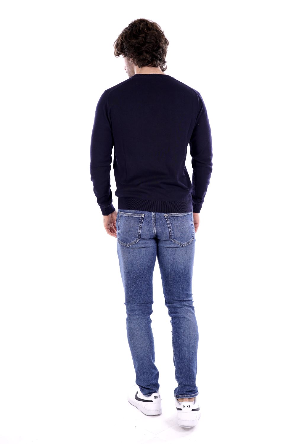 Maglione in Filo HAMAKI HO da Uomo - blu ME3075HBLU