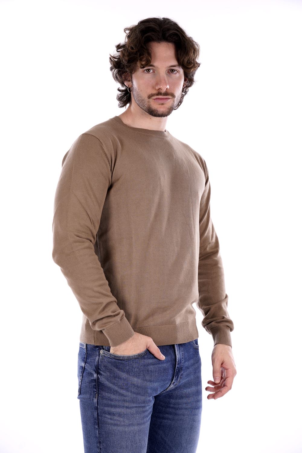 Maglione in Filo HAMAKI HO da Uomo - marrone ME3075HFANGO