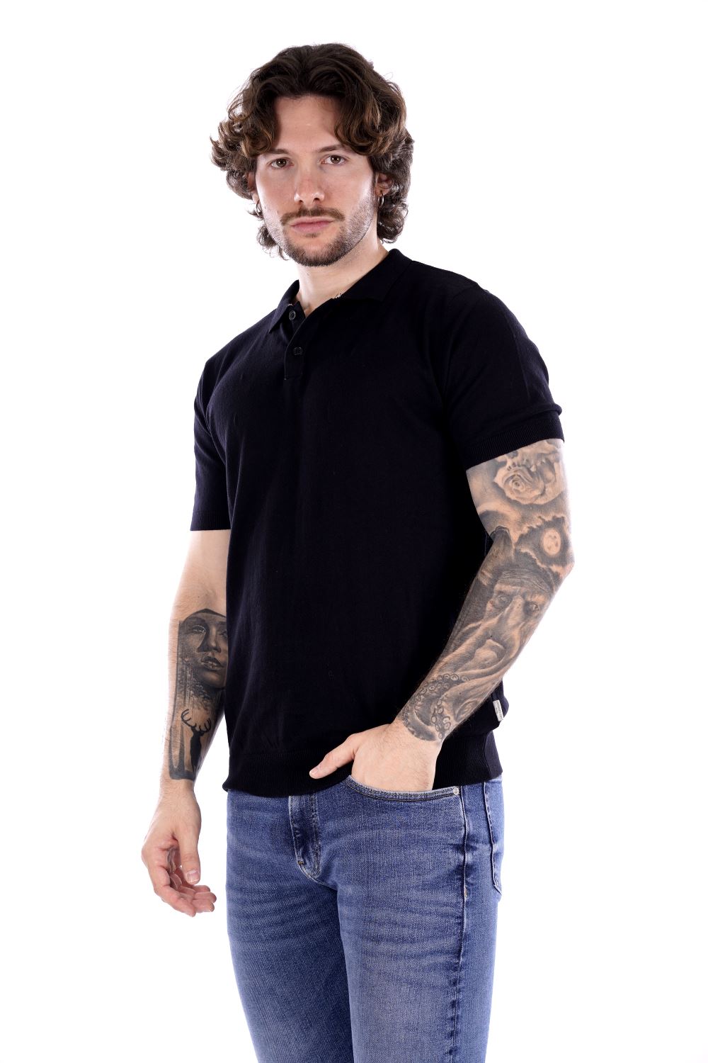 Polo maniche corte HAMAKI HO da Uomo - nero ME3081HNERO