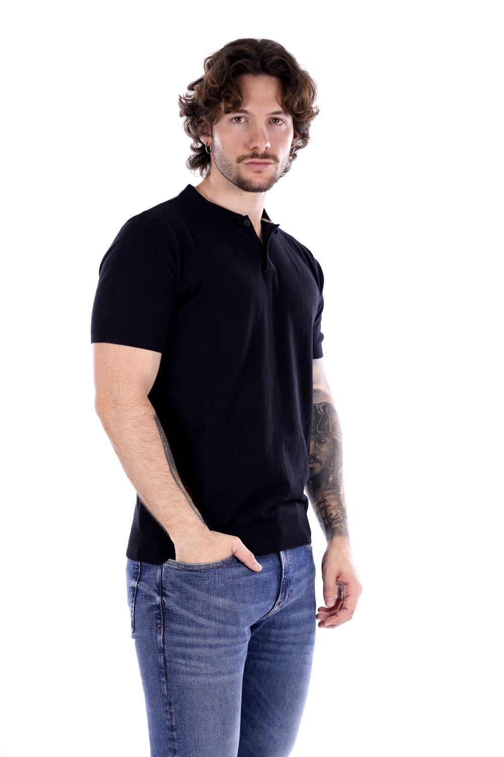 Polo maniche corte HAMAKI HO da Uomo - nero ME3081HNERO