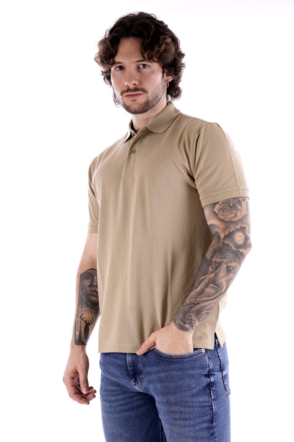 Polo maniche corte HAMAKI HO da Uomo - beige PE118HCORDA