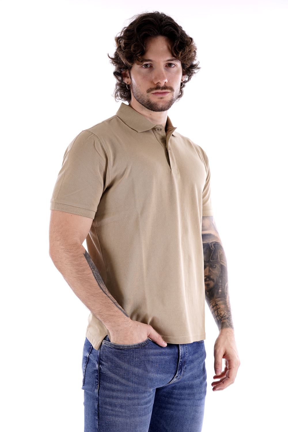 Polo maniche corte HAMAKI HO da Uomo - beige PE118HCORDA