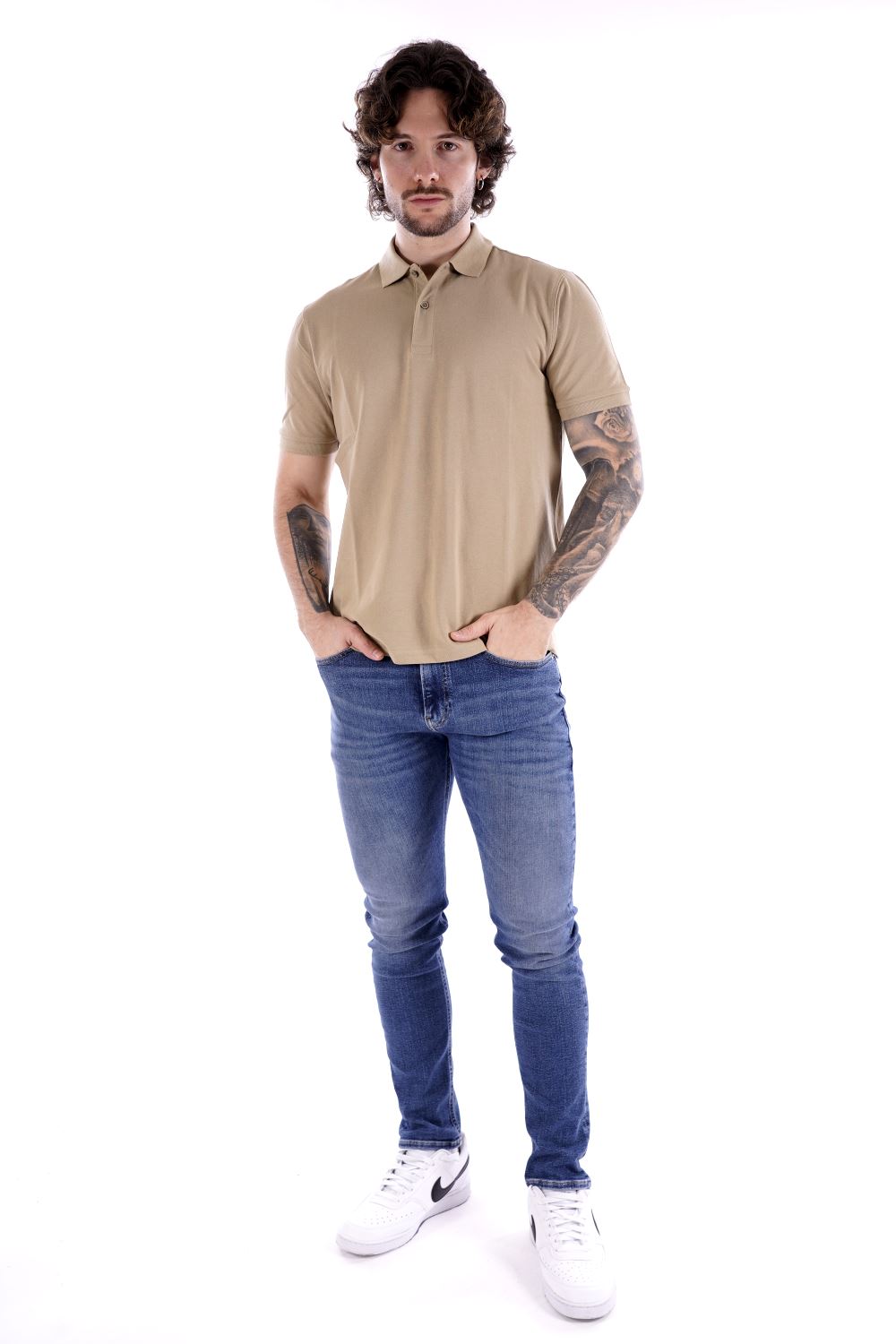 Polo maniche corte HAMAKI HO da Uomo - beige PE118HCORDA