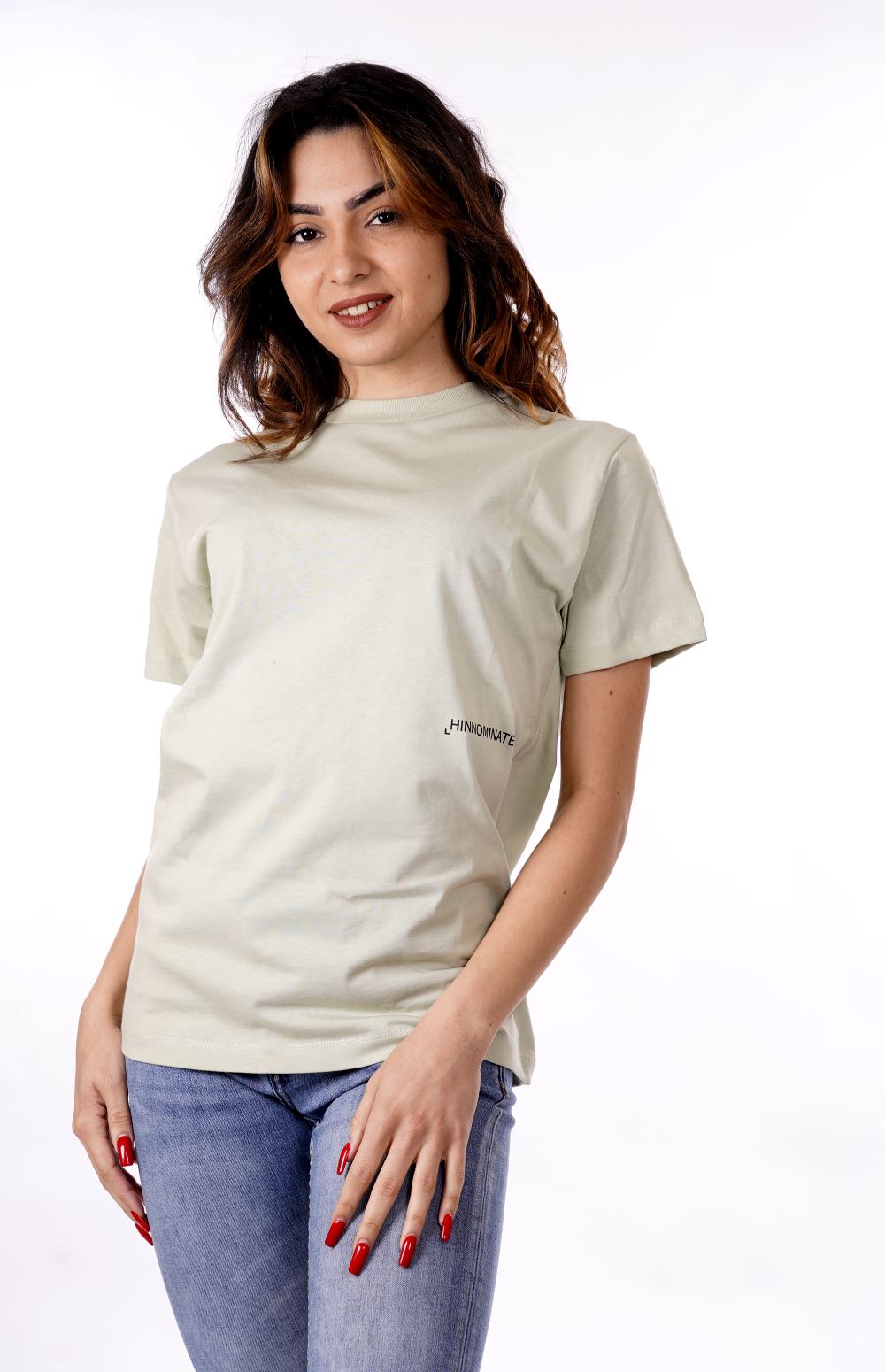 Hinnominate T-shirt Verde Da Donna