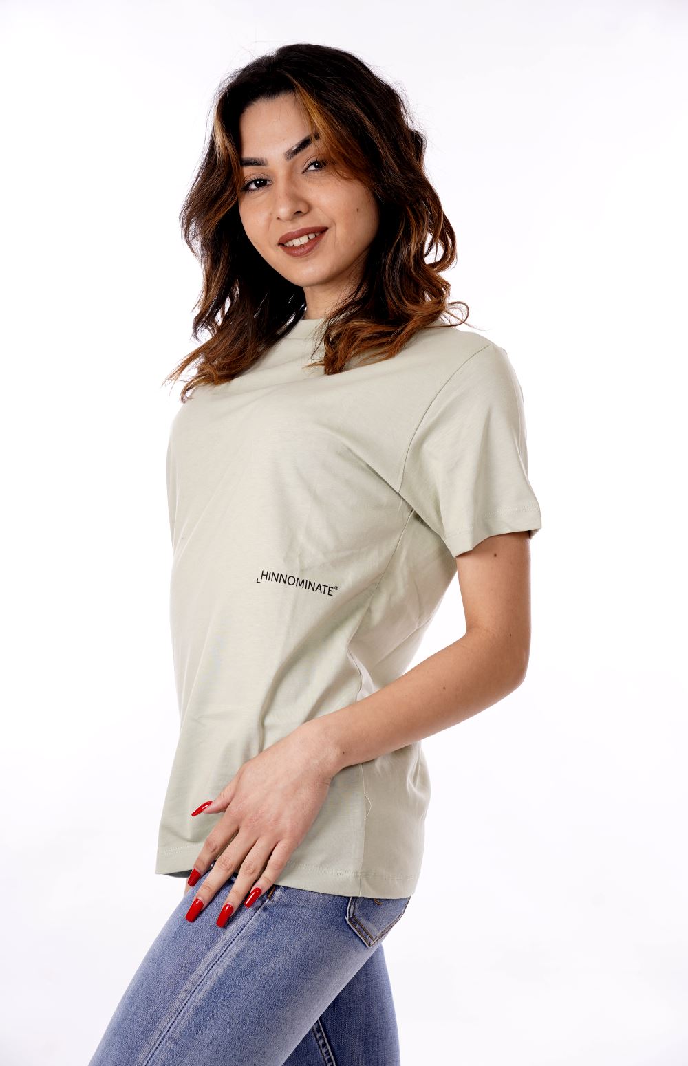 Hinnominate T-shirt Verde Da Donna