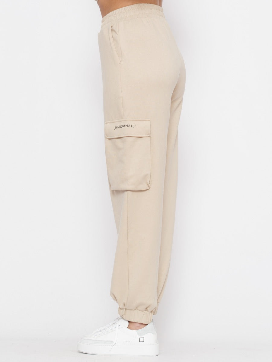 Pantalone Tuta HINNOMINATE da Donna - beige BW00170BEIGE