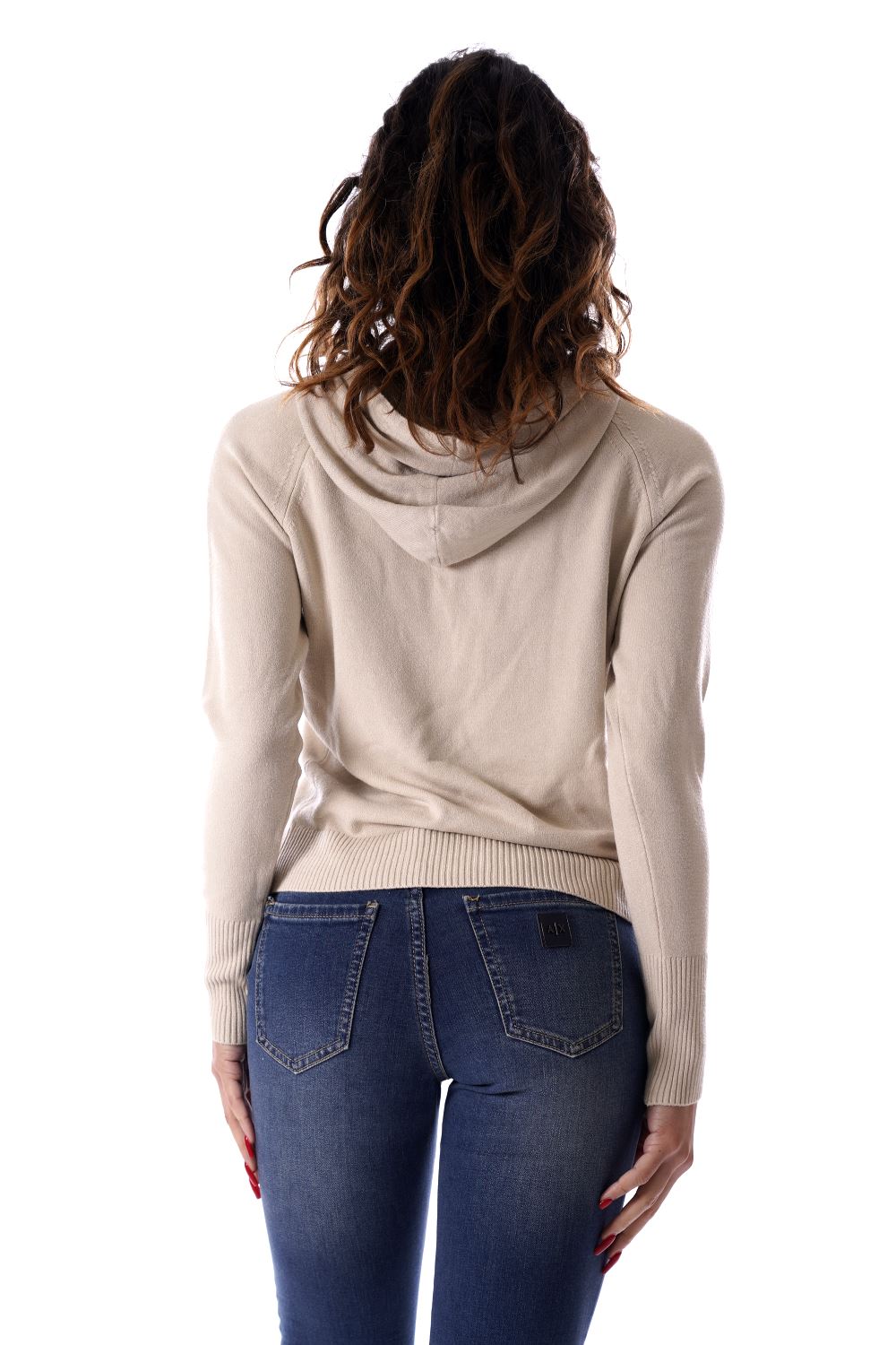 Felpa Beige Da Donna