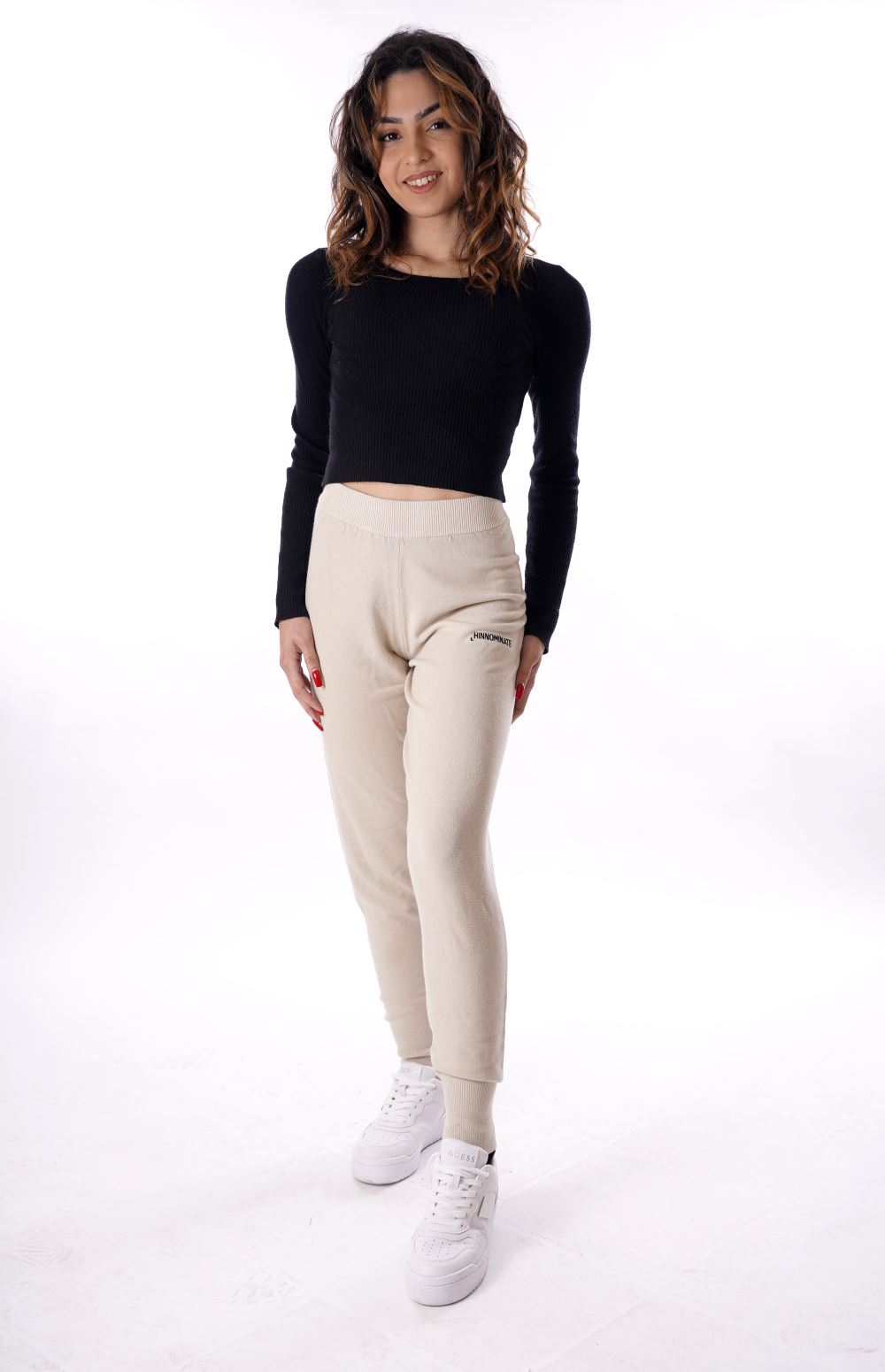 Pantalone Beige Da Donna
