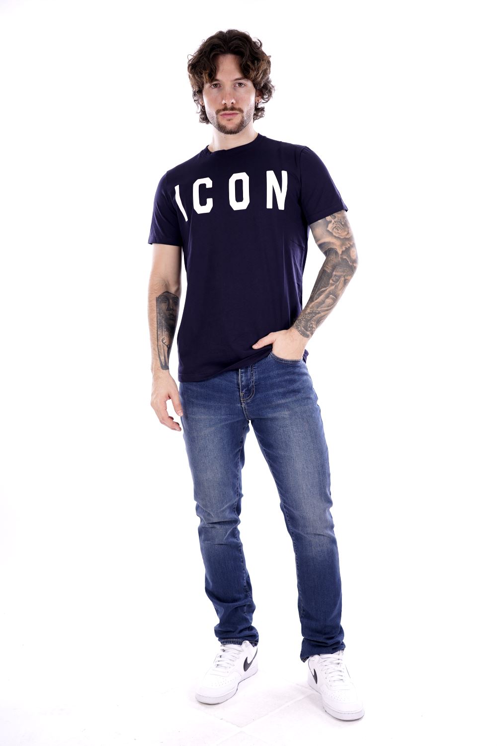 Icon T-shirt Blu Da Uomo