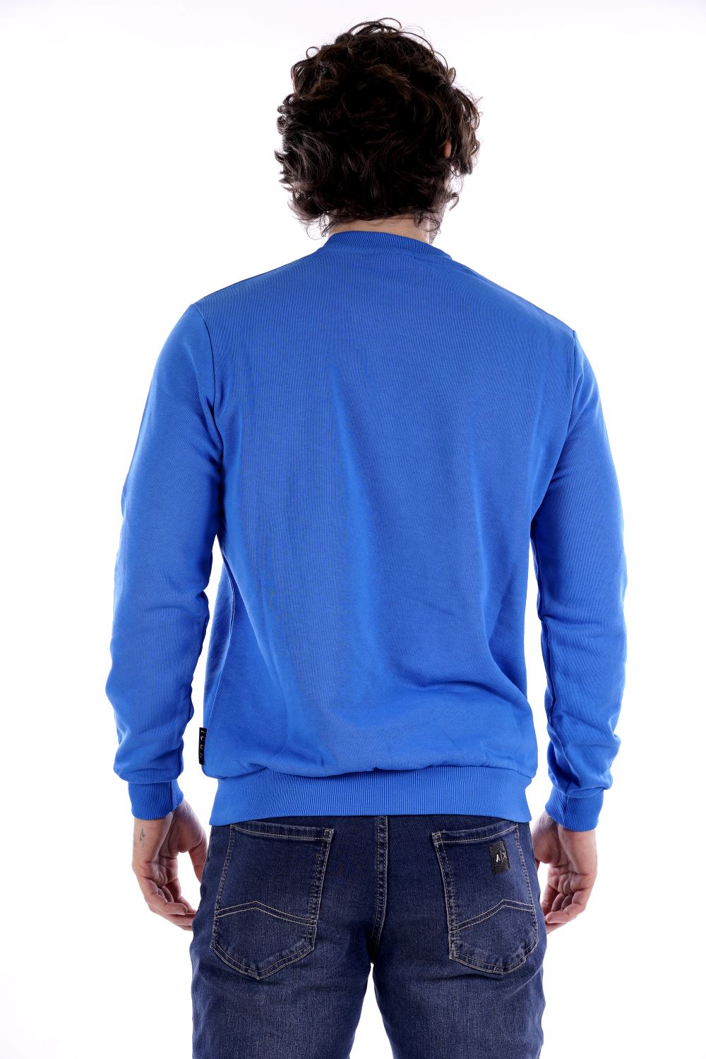 Felpa Blu Da Uomo