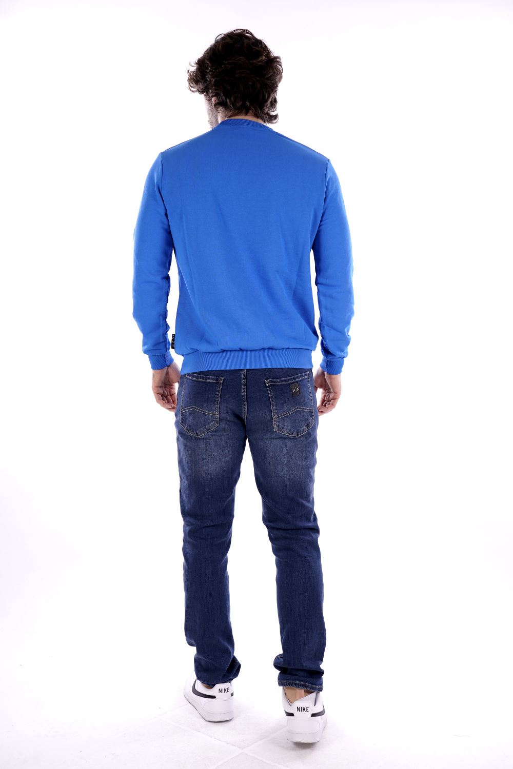 Felpa Blu Da Uomo