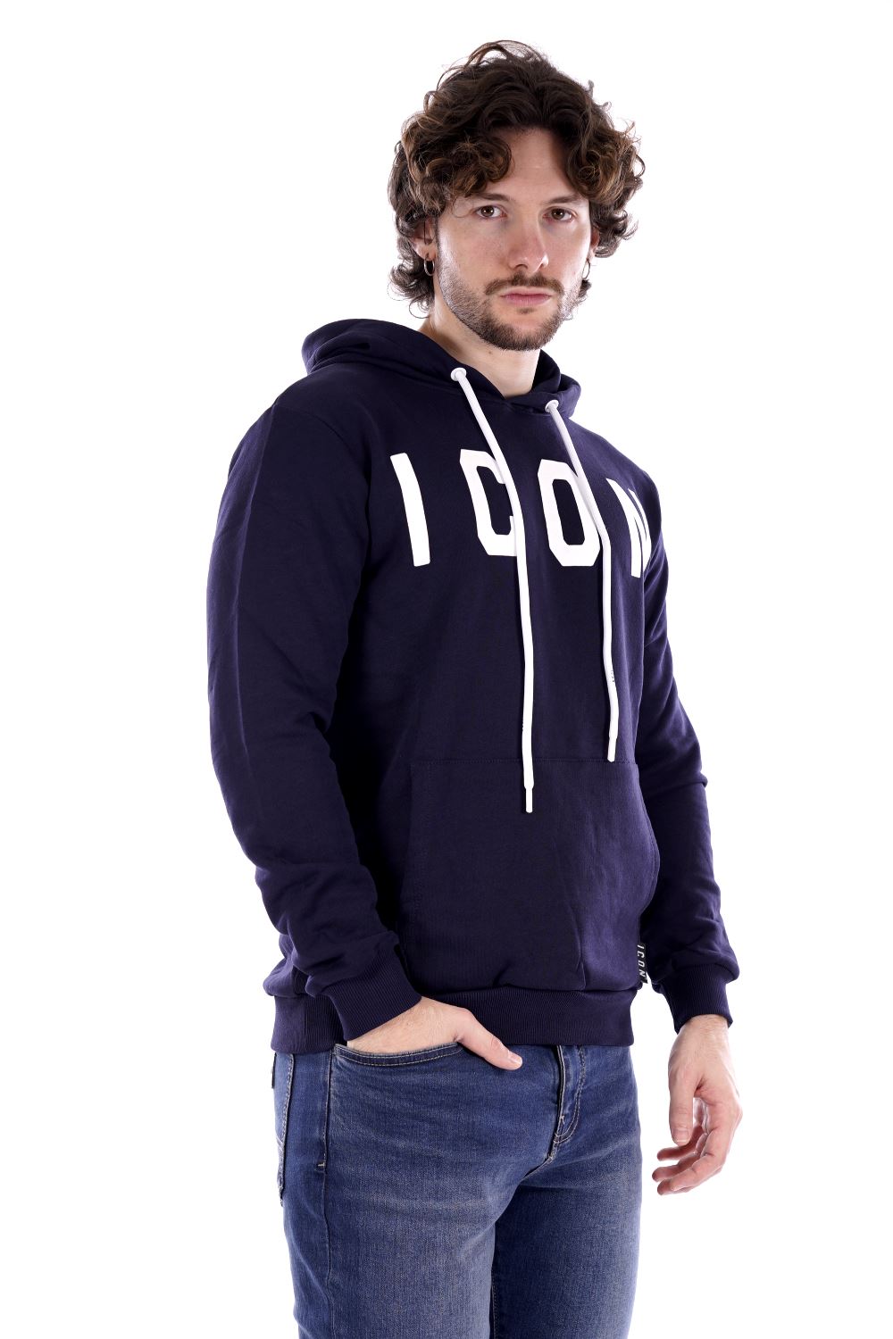 Felpa Blu Da Uomo