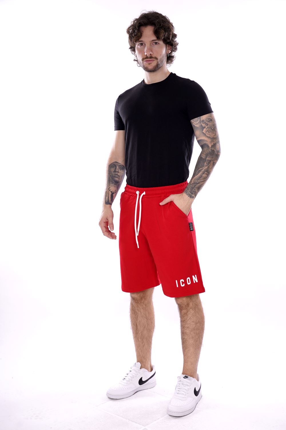 Bermuda Rosso Da Uomo