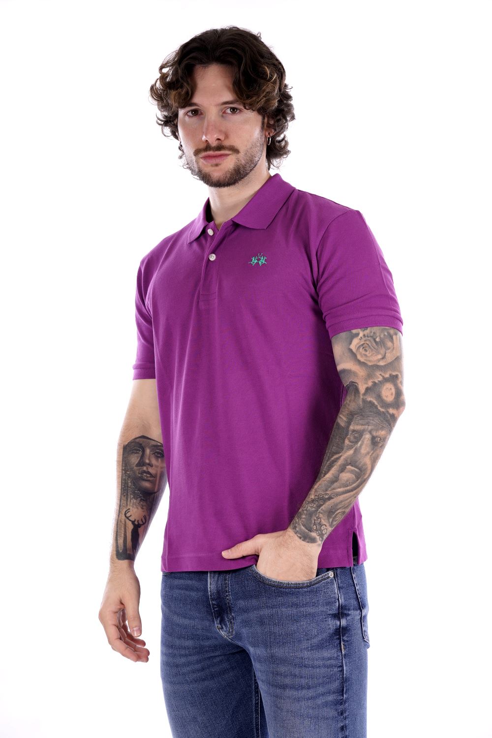 La Martina Polo Fucsia Da Uomo
