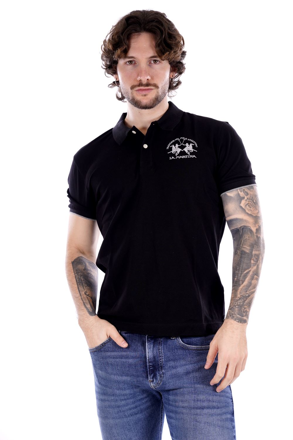 La Martina Polo Nera Da Uomo