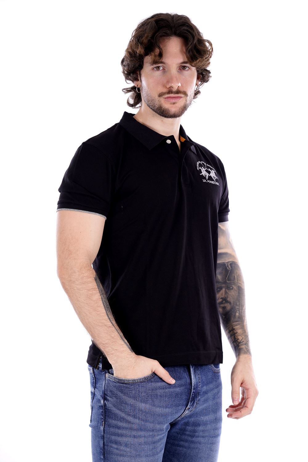La Martina Polo Nera Da Uomo