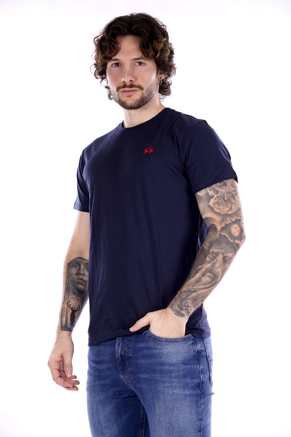 La Martina T-shirt Blu Da Uomo