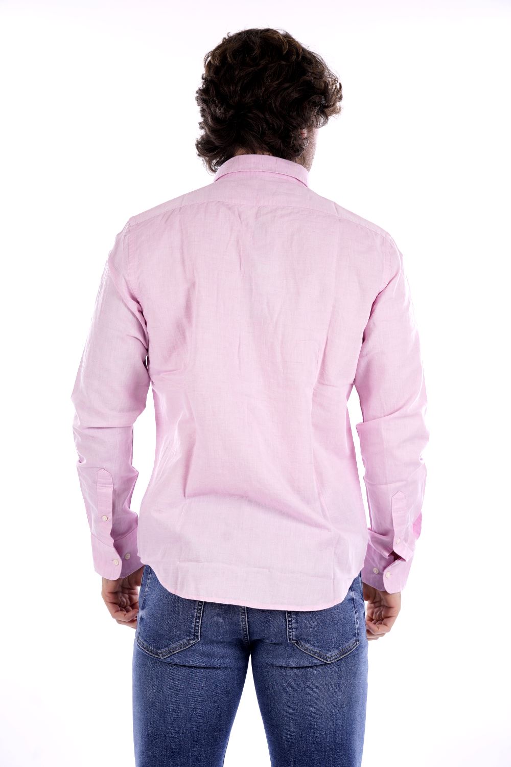 La Martina Camicia Rosa Da Uomo
