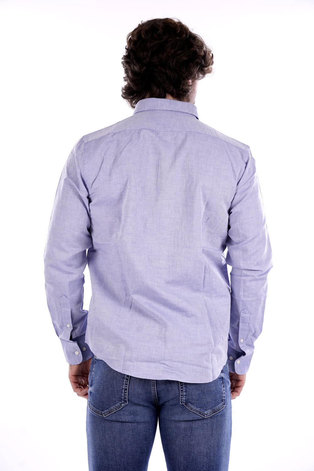 La Martina Camicia Celeste Da Uomo