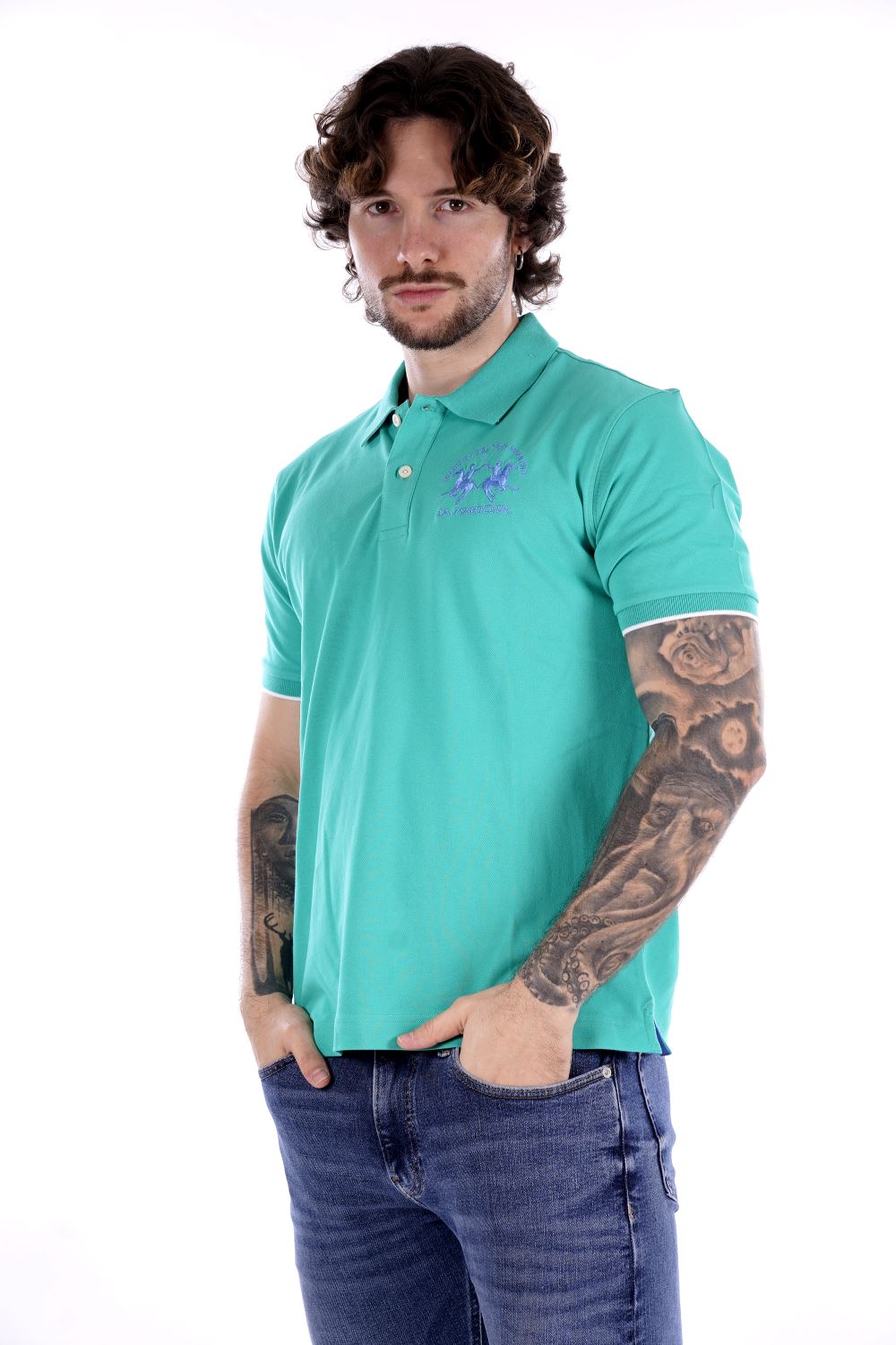 La Martina Polo Verde Da Uomo