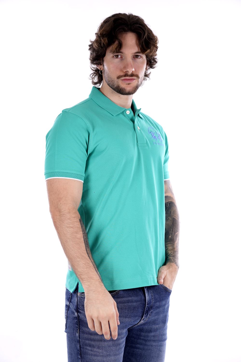 La Martina Polo Verde Da Uomo