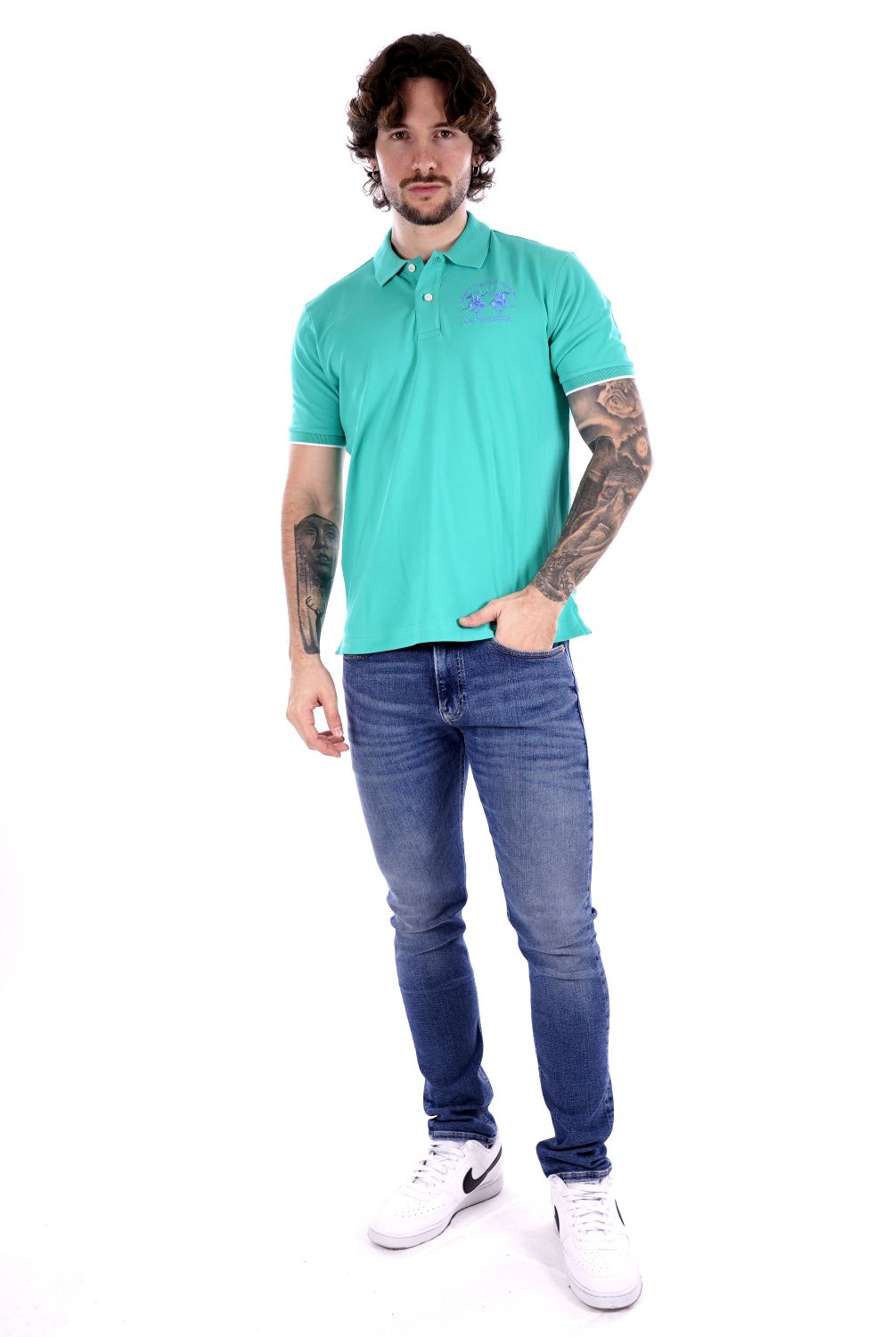 La Martina Polo Verde Da Uomo