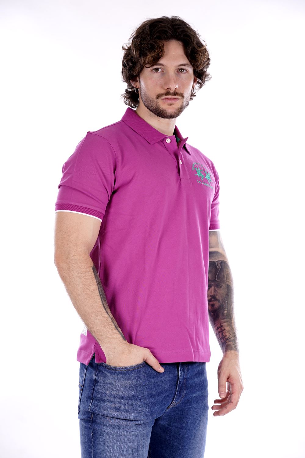 La Martina Polo Fucsia Da Uomo