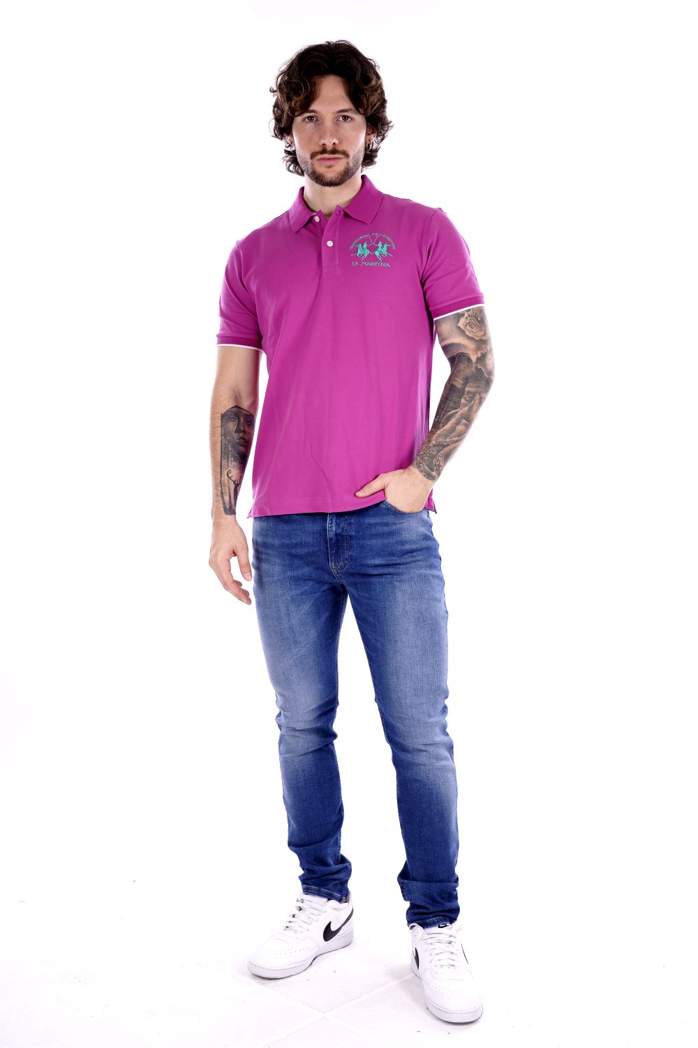 La Martina Polo Fucsia Da Uomo