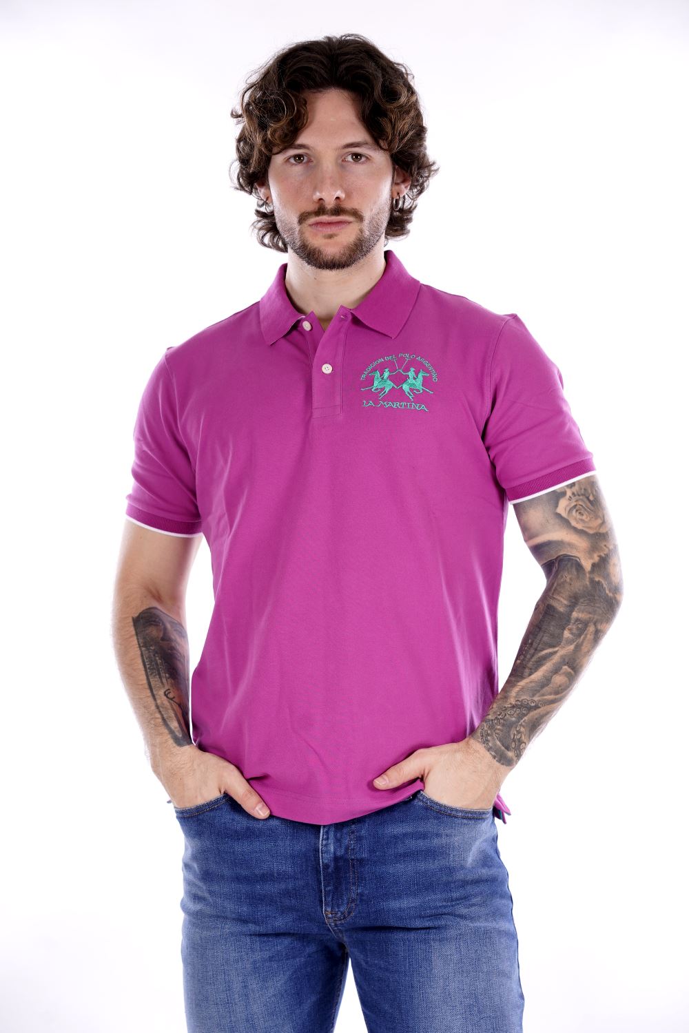 La Martina Polo Fucsia Da Uomo