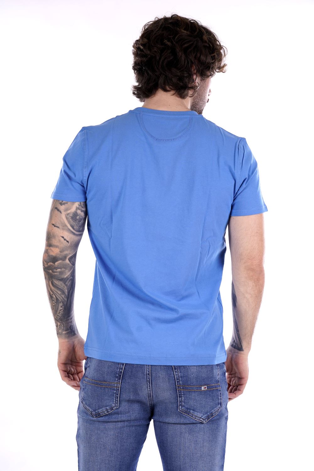 La Martina T-shirt Celeste Da Uomo