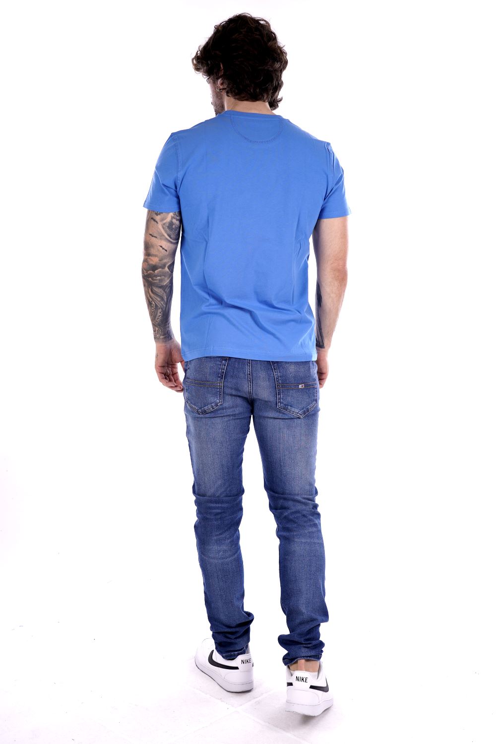 La Martina T-shirt Celeste Da Uomo