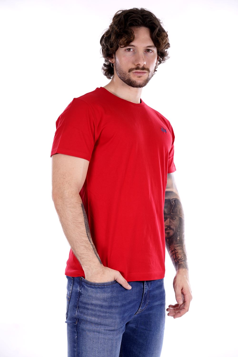 La Martina T-shirt Rossa Da Uomo