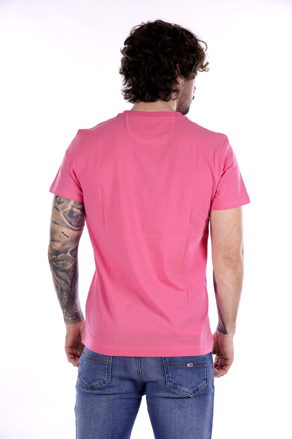 La Martina T-shirt Rosa Da Uomo