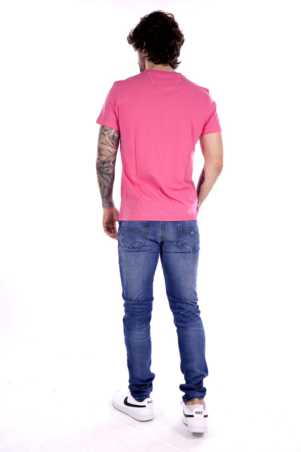 La Martina T-shirt Rosa Da Uomo