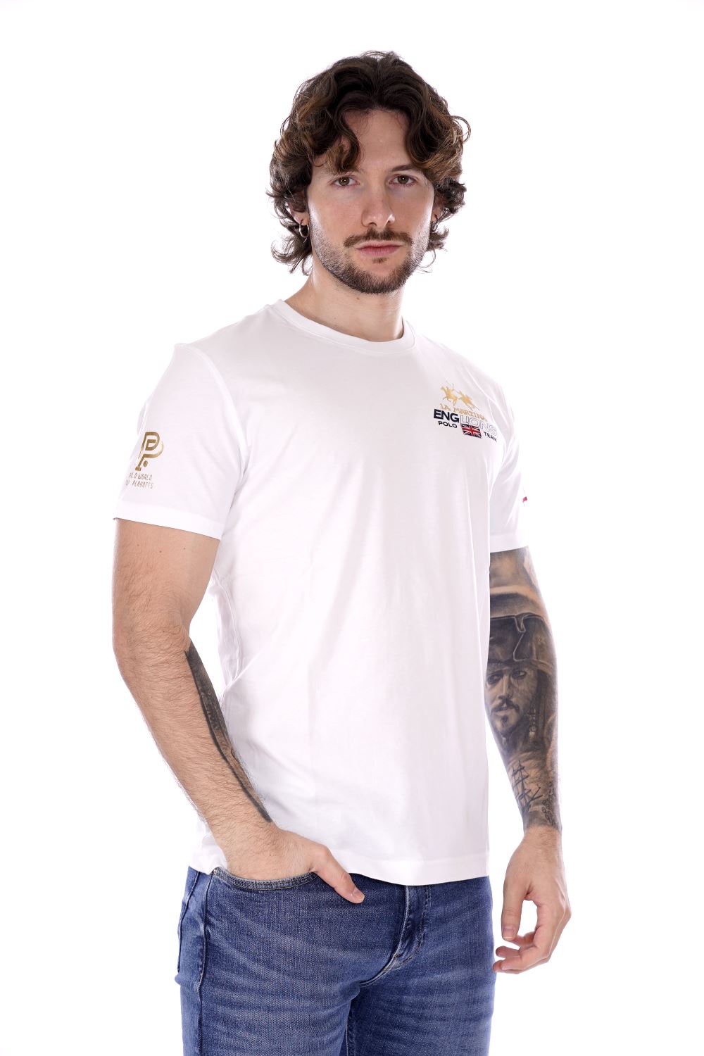 La Martina T-shirt Bianca Da Uomo