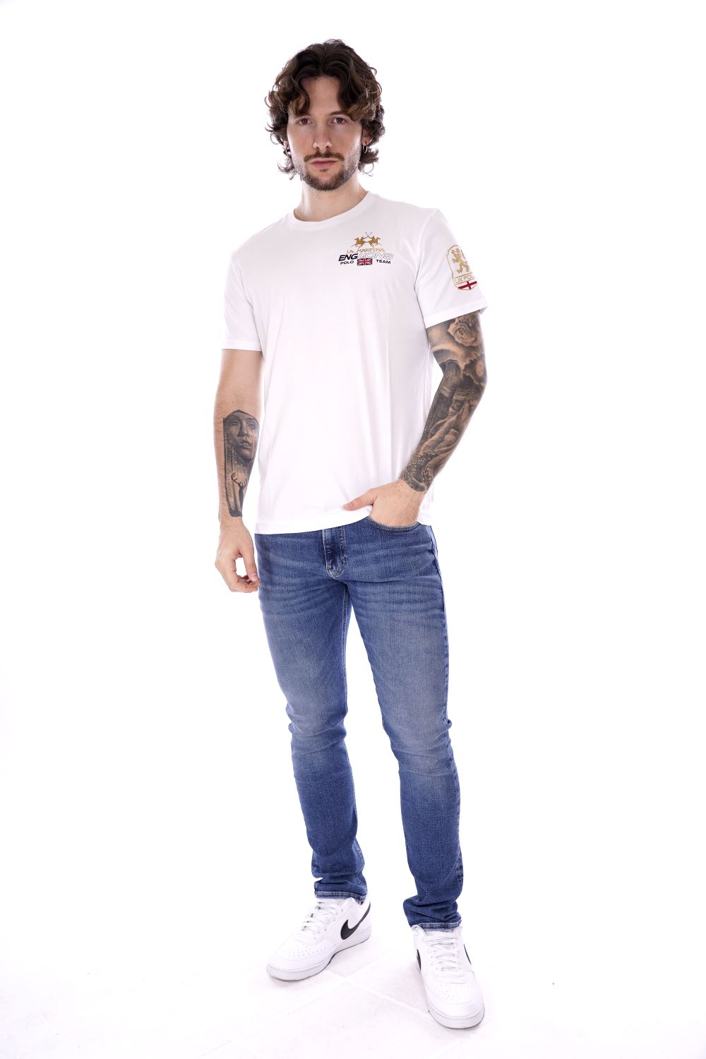 La Martina T-shirt Bianca Da Uomo