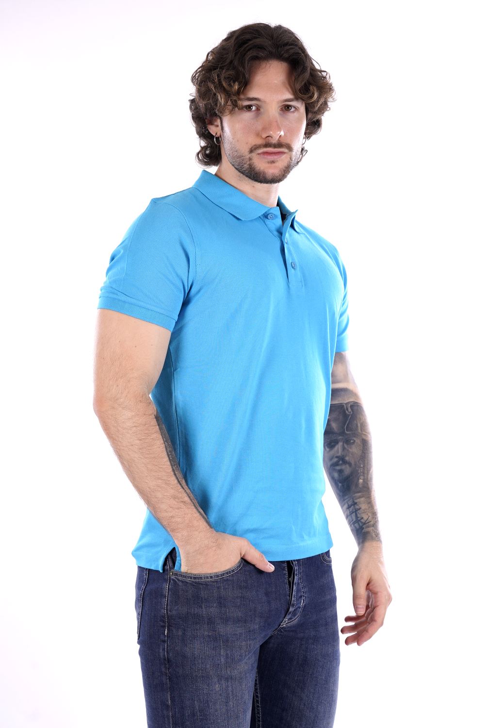 Polo MARK UP da Uomo - blu MK11001TURCHESE