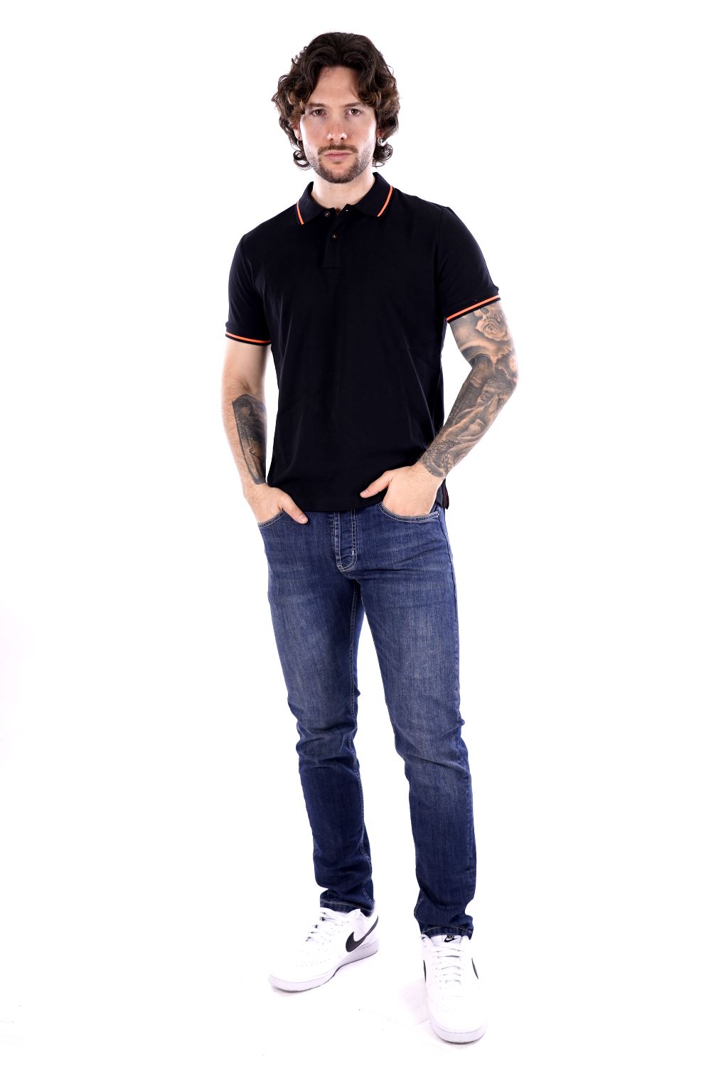 Polo MARK UP da Uomo - nero MK11003BLK