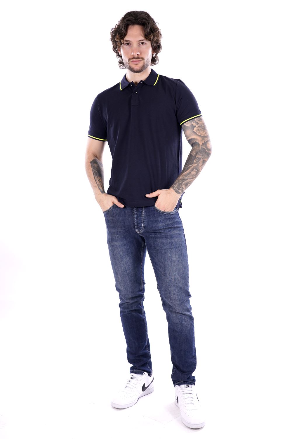 Polo MARK UP da Uomo - blu MK11003BLU