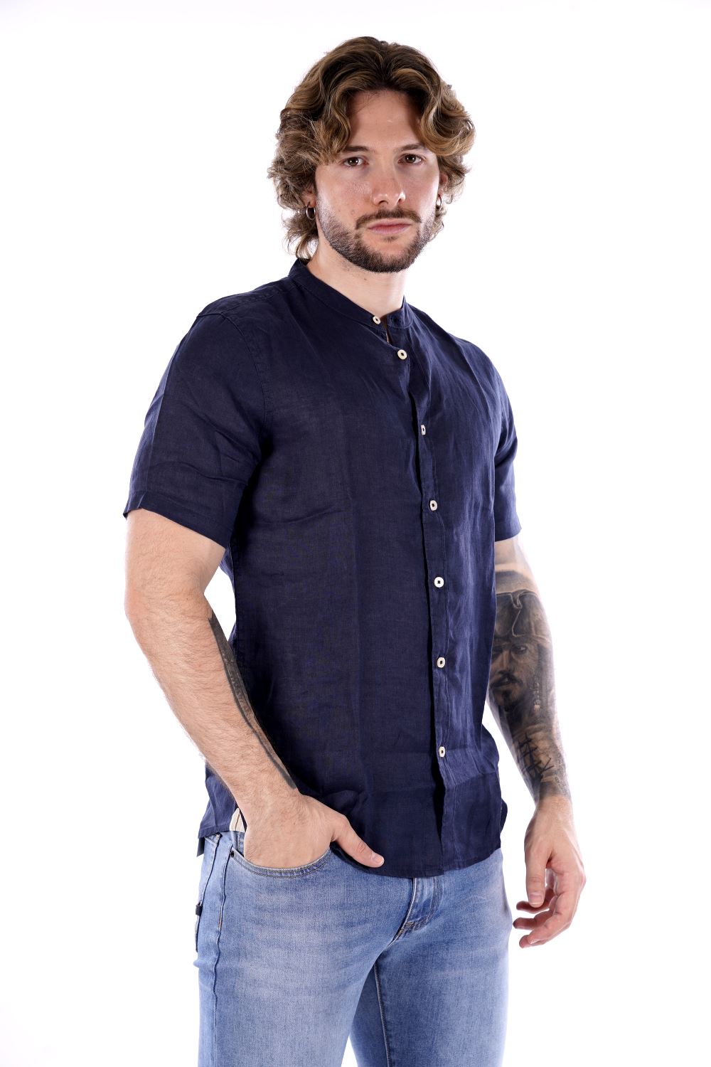 Camicia MARK UP da Uomo - blu MK13006BLU