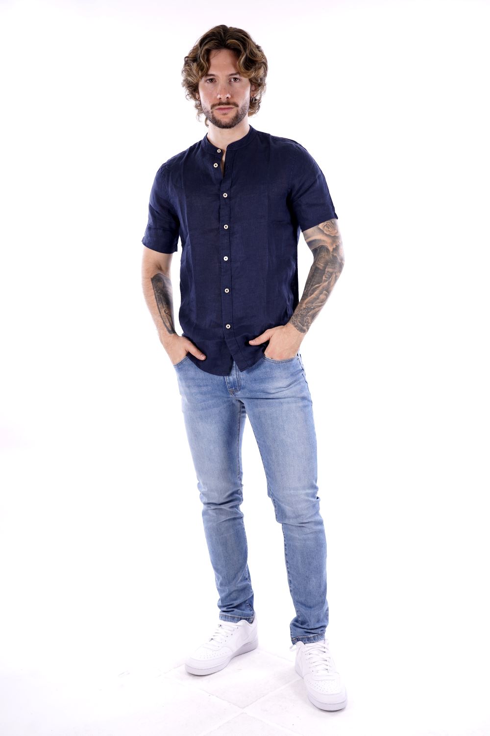 Camicia MARK UP da Uomo - blu MK13006BLU
