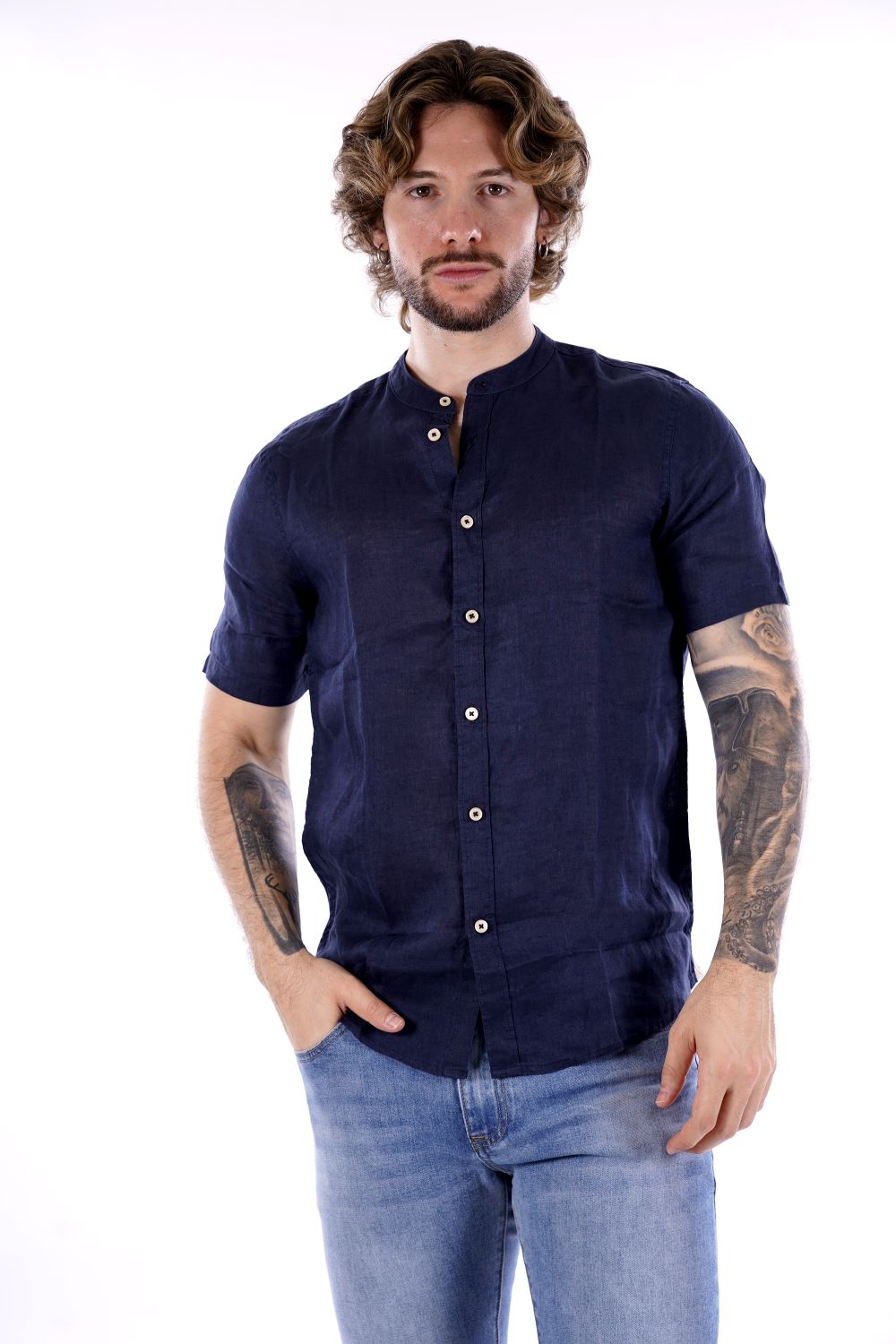 Camicia MARK UP da Uomo - blu MK13006BLU