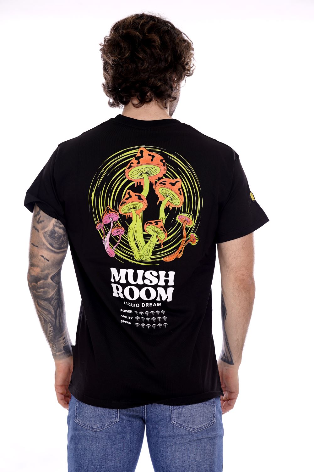 Mushroom T-shirt nera Da Uomo