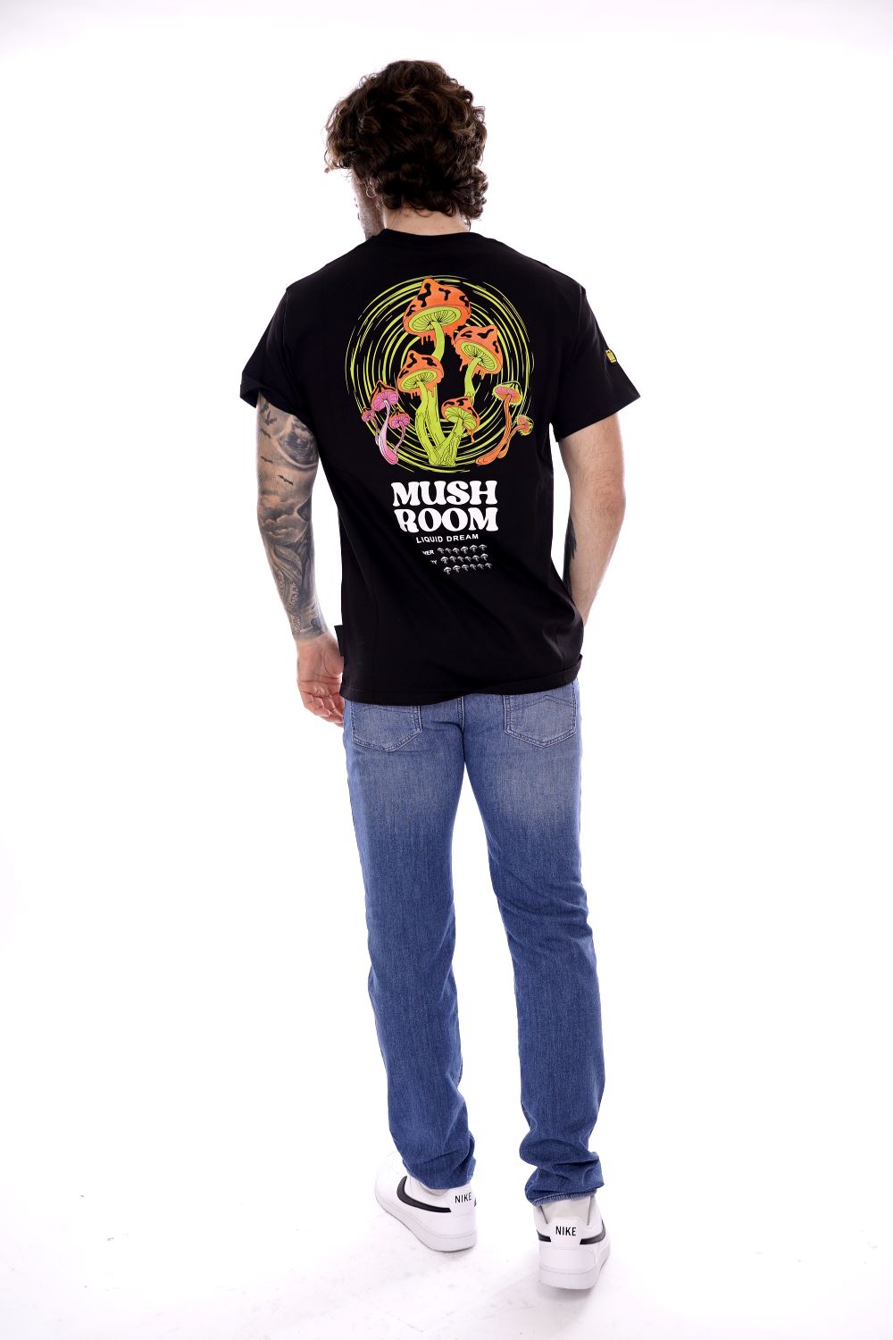 Mushroom T-shirt nera Da Uomo