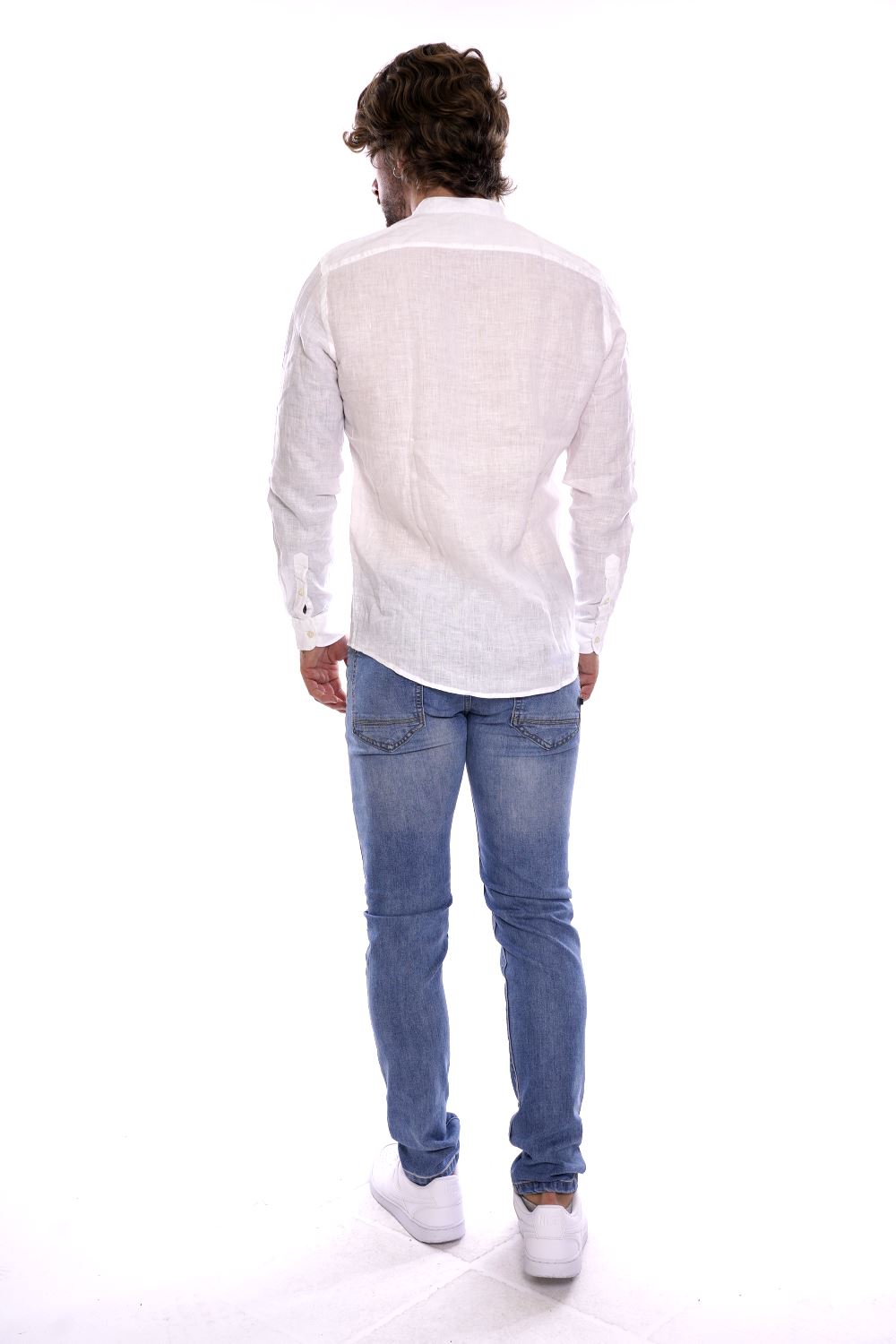 Philo Tinto Camicia Bianca Da Uomo