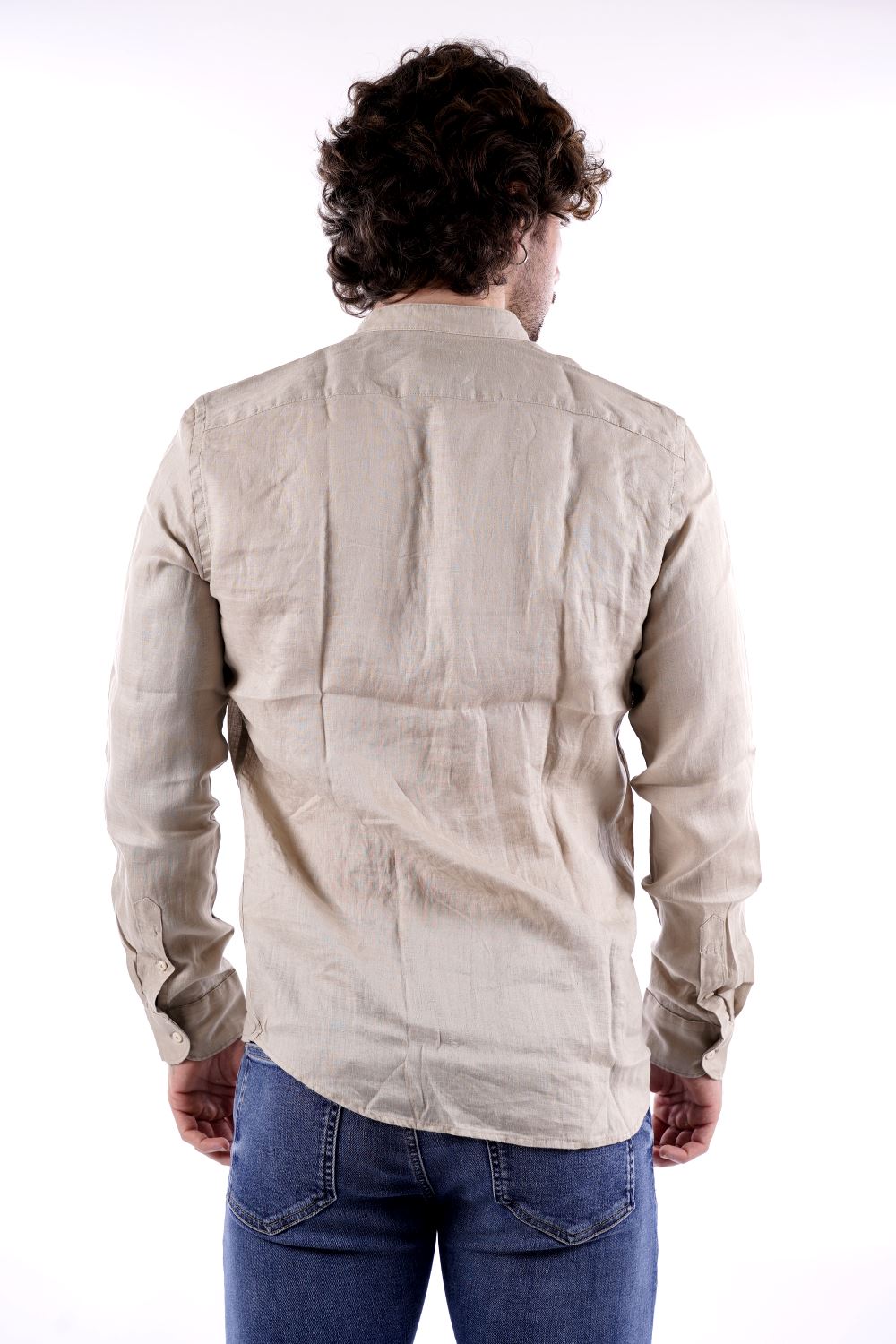 Philo Tinto Camicia Beige Da Uomo